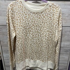 Tan leopard print long sleeve